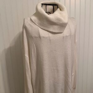LOFT Cream Tunic Sweater